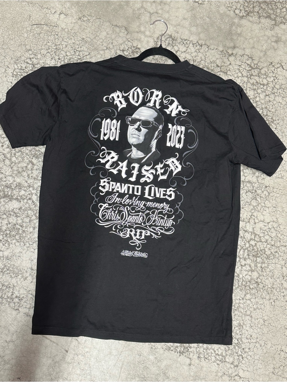 Born x Raised Spanto Lives RIP Shirt Men’s XL